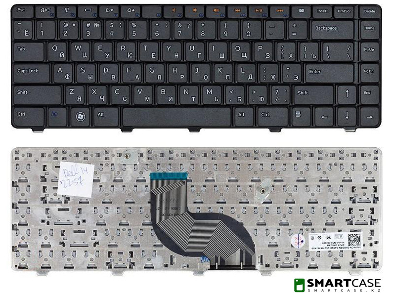 Клавиатура для ноутбука Dell Inspiron 14R (черная, RU)