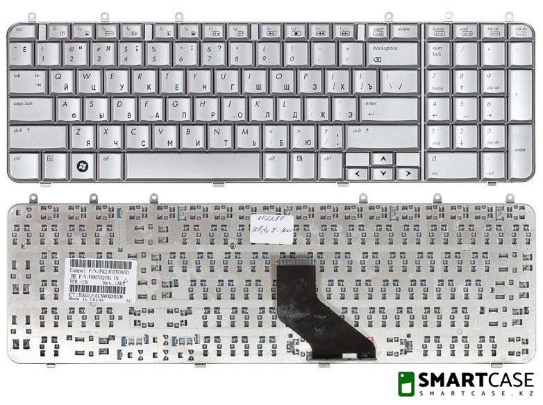 Клавиатура для ноутбука HP Pavilion DV7-1000 (белая, RU)