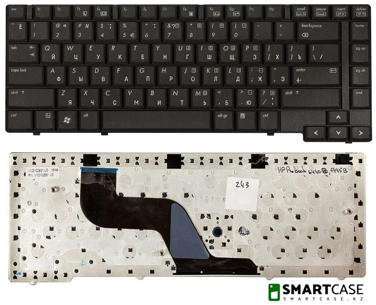 Клавиатура для ноутбука HP ProBook 6730B (черная, RU)
