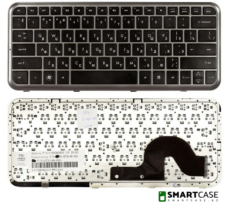 Клавиатура для ноутбука HP Pavilion DM3-1000 (черная, RU)