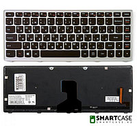 Клавиатура для ноутбука Lenovo IdeaPad Z400 с подсветкой (черная, RU)