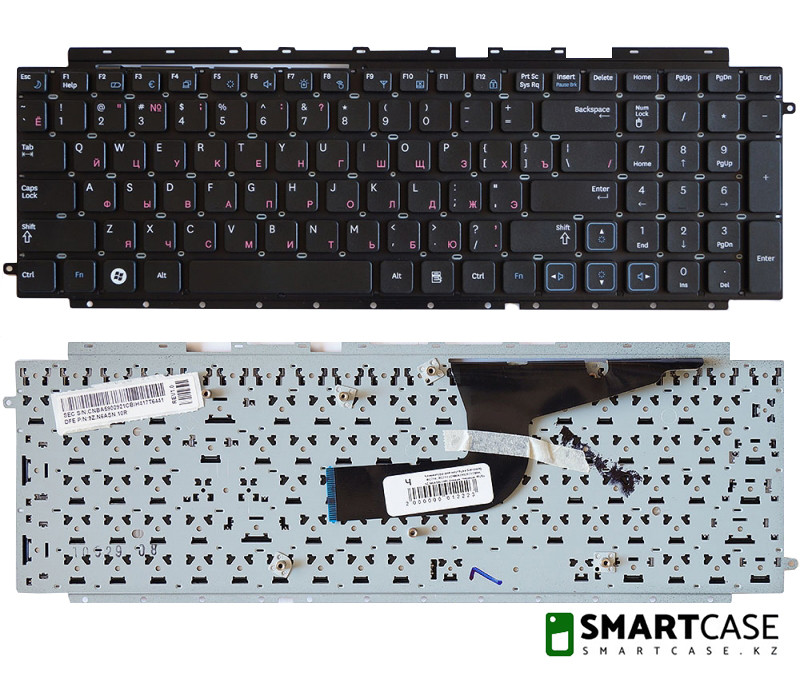 Клавиатура для ноутбука Samsung RC710, 9Z.N6ASN.10R (черная, RU)