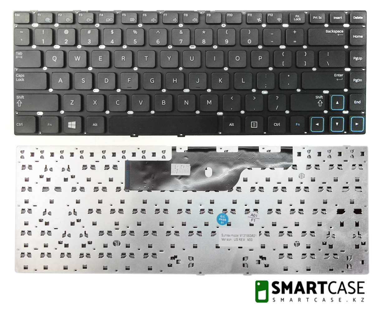 Клавиатура для ноутбука Samsung 300U4C (черная, ENG)