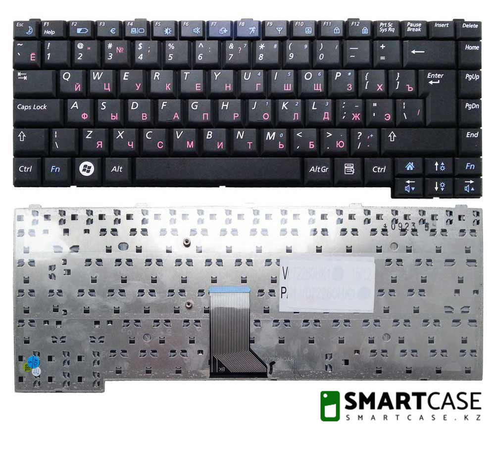 Клавиатура для ноутбука Samsung R60 (черная, RU)