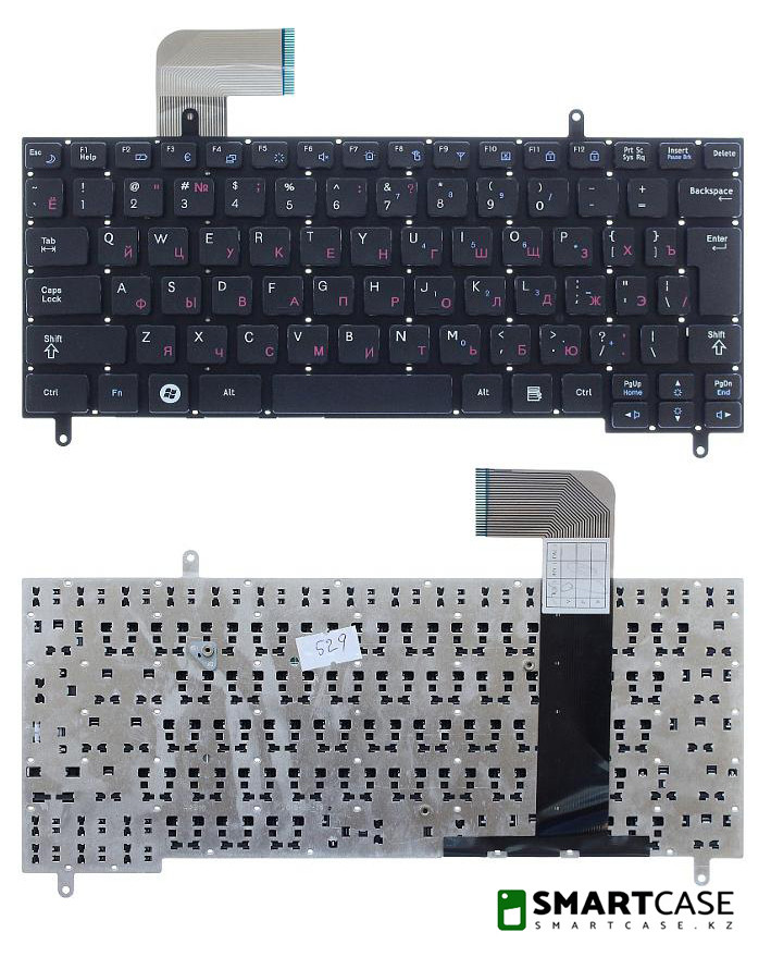 Клавиатура для ноутбука Samsung N220, N210 (черная, RU)