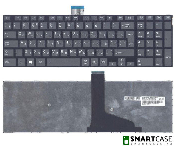 Клавиатура для ноутбука Toshiba Satellite S50, 9Z.N7USU.M0R (черная, RU)
