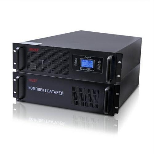 EH 5116/5006 MUST 19" rack on-line UPS 6000VA LCD RS232 RJ45 battery: 12V7AH*16