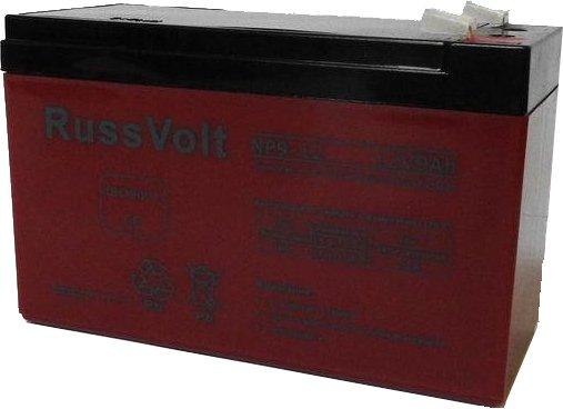 Аккумулятор RussVolt NP9-12 (12V 9Ah Size 151*65*95mm)