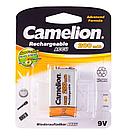 Аккумуляторная батарейка Camelion крона NH-9V200BP1, Rechargeable, Lockbox Rechargeable, 6F22, 9V, 200 mAh (1 шт.)