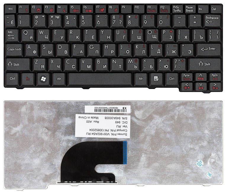 Клавиатура для ноутбука Gateway LT2044U