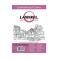 Обложки картонные с тиснением под кожу Lamirel LA-78687 Delta A4 (Черный, 230г/м)