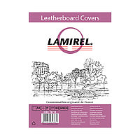 Обложки картонные с тиснением под кожу Lamirel LA-78770 Delta (A4, Зеленый, 100шт)