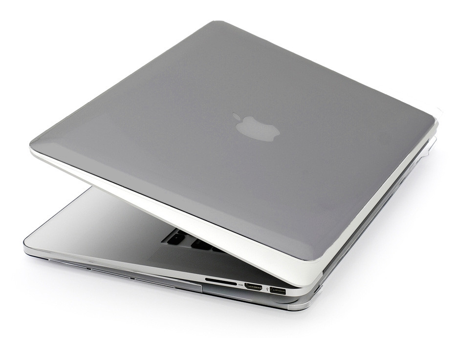 Глянцевый пластиковый чехол для MacBook Pro Retina 13.3'' (серый)
