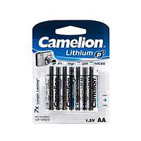 Батарейка Camelion FR6-BP4, Lithium P7, AA, 1.5V, 3000 mAh (4 шт.)