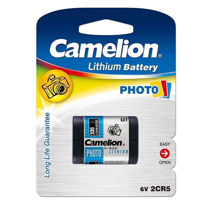 Аккумуляторная батарейка Camelion 2CR5-BP1, Lithium, 6 V (1 шт.)