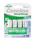 Аккумуляторная батарейка Camelion AA NH-AA1000ARBP4, AlwaysReady перезаряжаемая, 1.2V, 1000 mAh, (4 шт.)