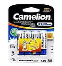 Аккумуляторная батарейка Camelion AA NH-AA2700LBP4, Lockbox перезаряжаемая, 1.2V, 2700 mAh (4 шт.)