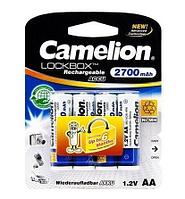 Аккумуляторная батарейка Camelion AA NH-AA2700LBP4, Lockbox перезаряжаемая, 1.2V, 2700 mAh (4 шт.)