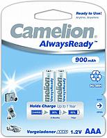 Аккумуляторная батарейка Camelion ААА NH-AAA900ARBP2, AlwaysReady Rechargeable, 1.2V, 900 mAh (2 шт.)