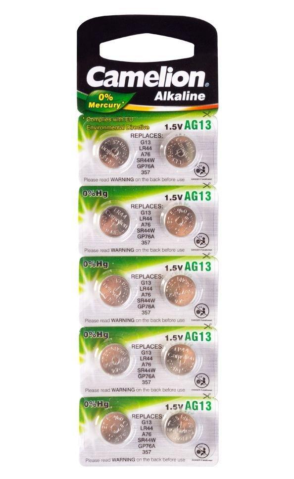 Батарейка Camelion AG13-BP10, Alkaline, 1.5V (10 шт.)