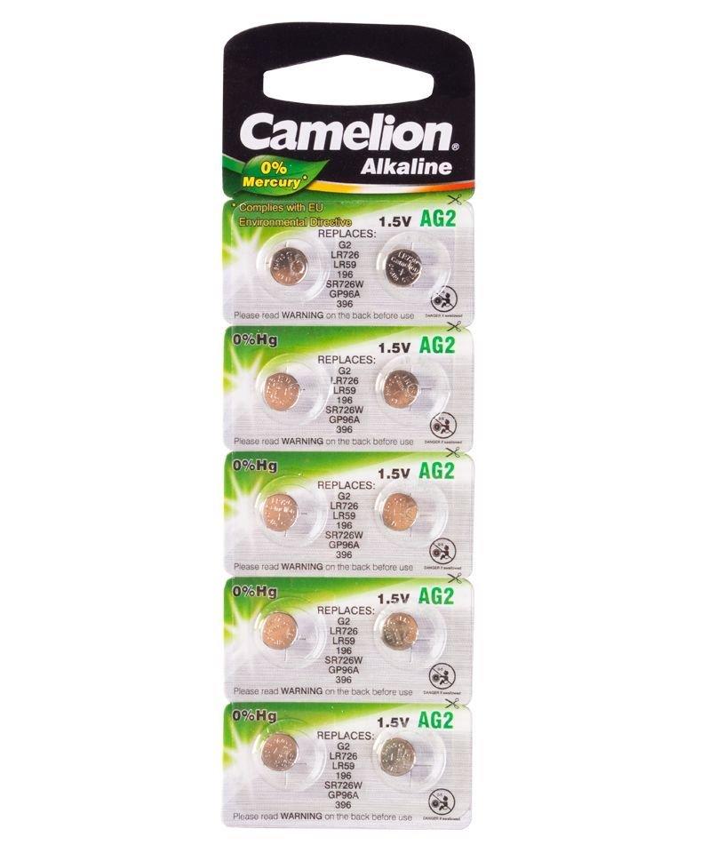 Батарейка Camelion AG2, Alkaline, 1.5V (10 шт.)