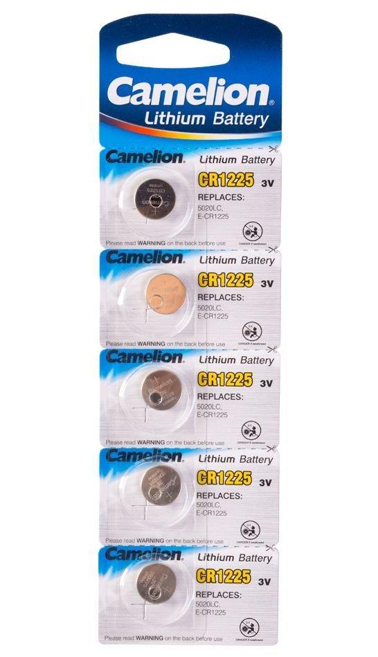 Батарейка Camelion CR1225-BP5 Lithium Battery 3V, 220 mAh (5 шт.)