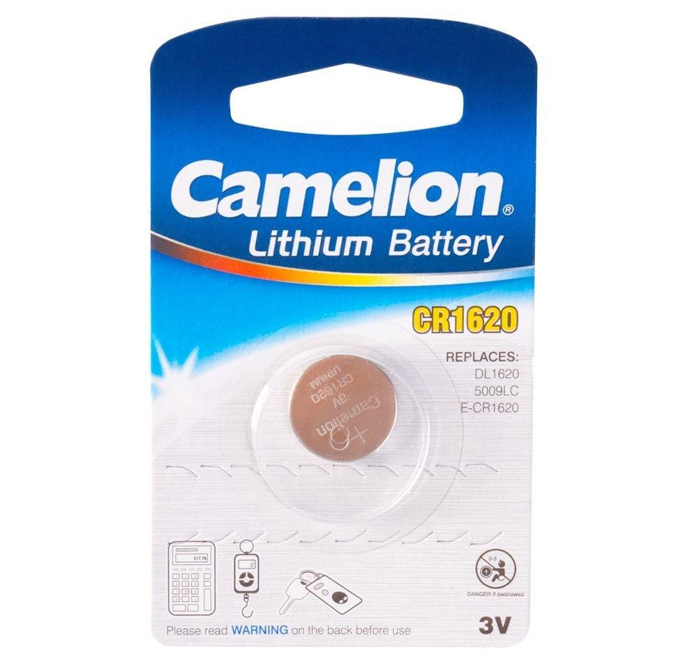 Батарейка Camelion CR1620-BP1 Lithium Battery 3V, 220 mAh (1 шт.)