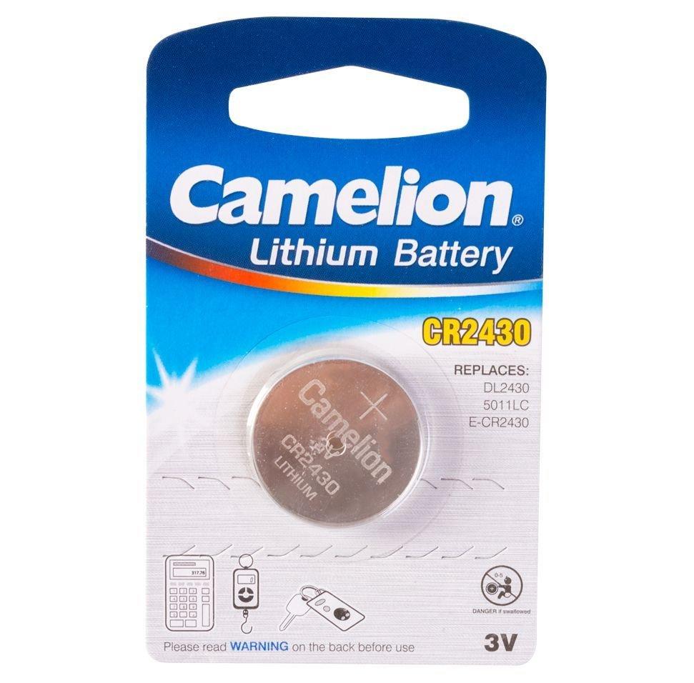 Батарейка Camelion CR2430-BP1 Lithium Battery 3V, 220 mAh (1 шт.)