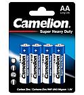 Батарейка Camelion AA R6P-BP4B, Super Heavy Duty, 1.5V, 1050mAh (4 шт.)