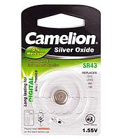 Батарейка Camelion SR43-BP1, 1.55V (1 шт.)