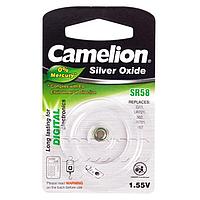 Батарейка Camelion SR58-BP1, Silver Oxide, 1.55V (1 шт.)