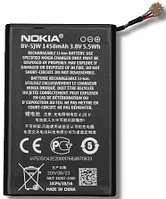Батарея для Nokia Lumia 800 (BV-5JW, 1450 mAh)