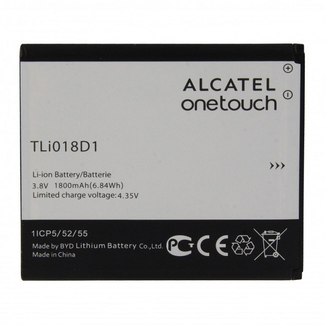 Батарея для Alcatel One Touch Pop D5 (TLi018D1 1800 mAh)