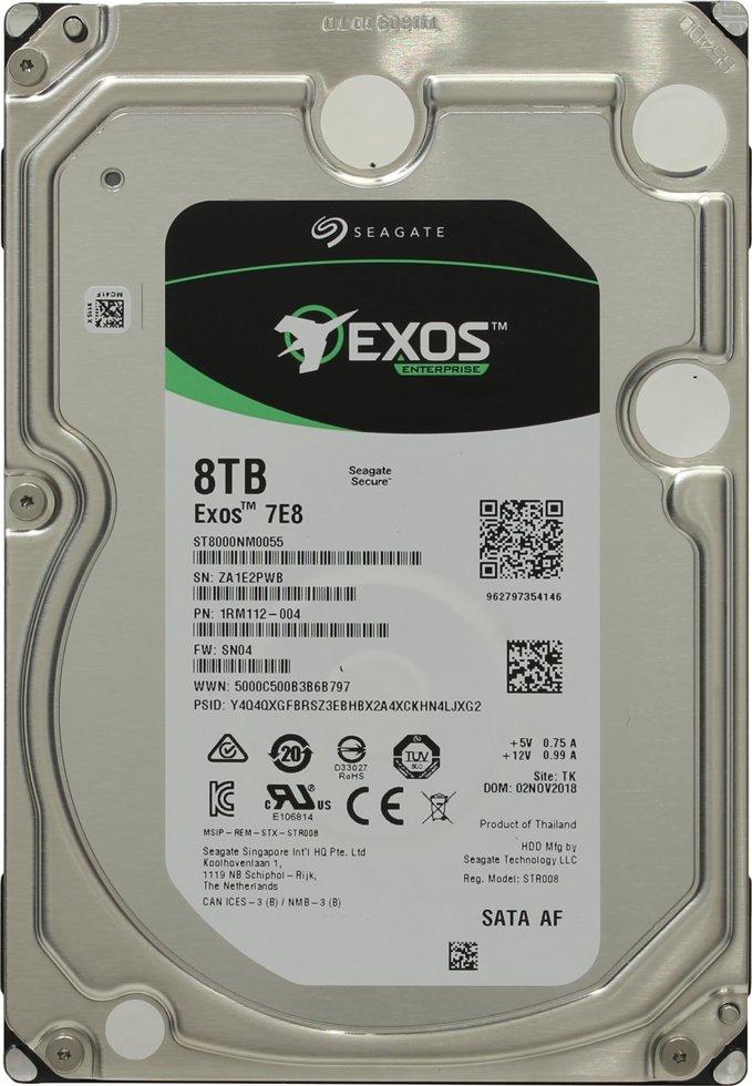 Жесткий диск 8 Тб Seagate Enterprise Capacity SAS (ST8000NM0075) (3.5" )