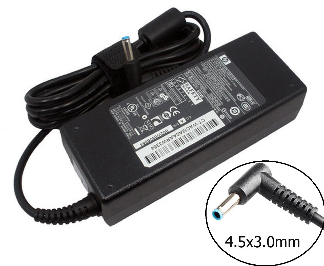 Оригинальная зарядка (сетевой адаптер) для ноутбука HP 19.5V 4.62A 90W 4.5x3.0mm