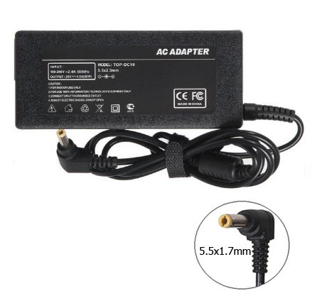 Зарядка (сетевой адаптер) для ноутбука Packard Bell 19V 2.1A 40W 5.5x1.7mm 