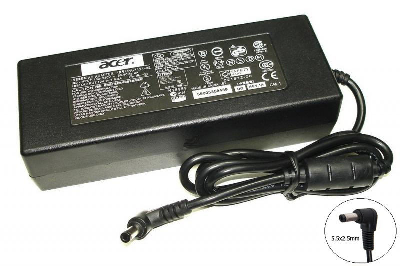 Оригинальная зарядка (сетевой адаптер) для ноутбука Acer 19V 3.42A 65W 5.5x2.5mm