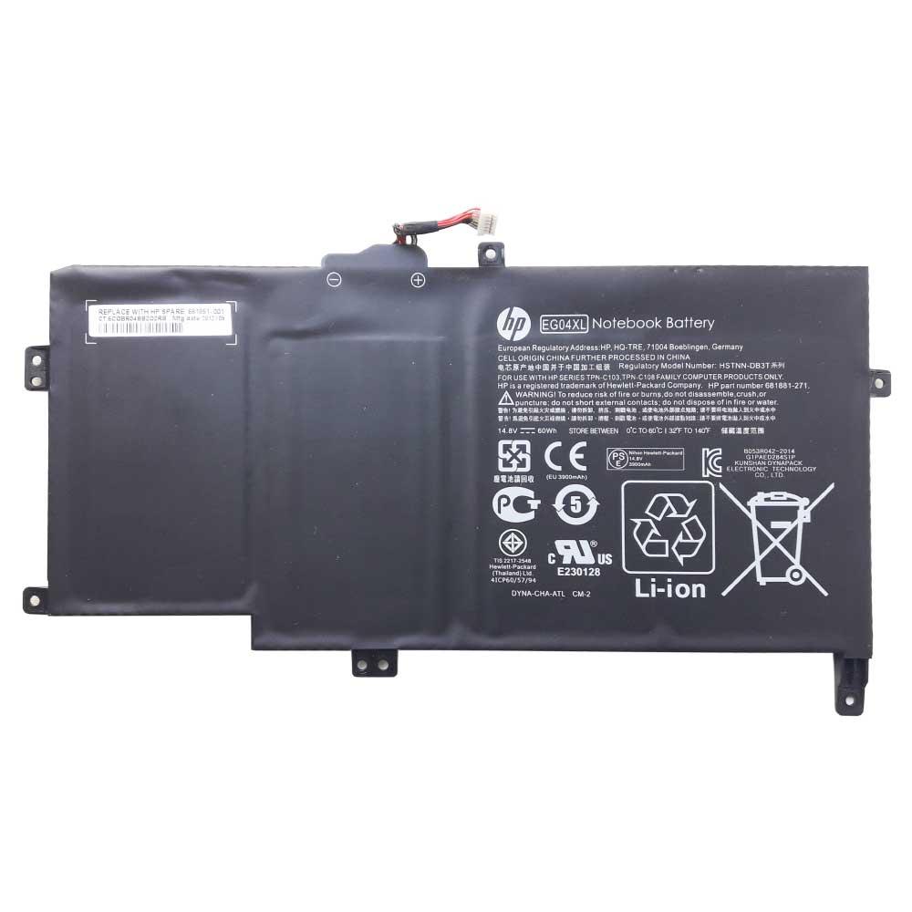 Батарея для ноутбука HP ENVY Sleekbook 6-1000, EG04XL (14.8V 3900 mAh) Original