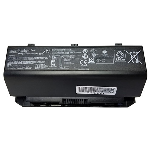 Батарея для ноутбука Asus ROG G75, A42-G75 (14.4V, 4400 mAh)