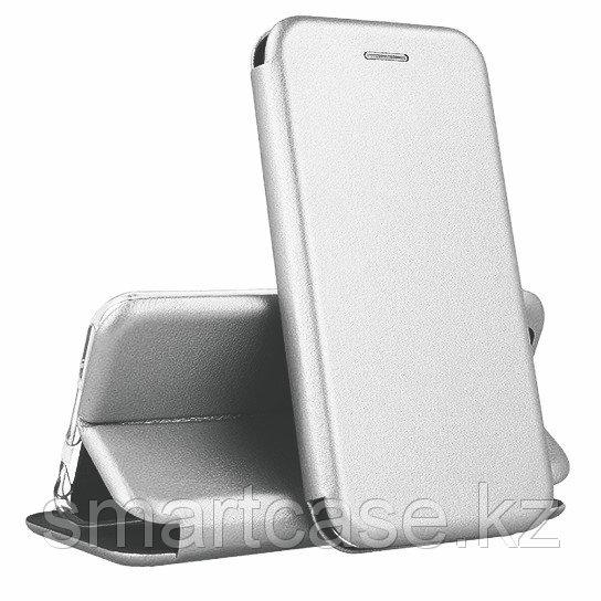 Кожаный книжка-чехол Open case для Samsung Galaxy J6 PLUS (серый)