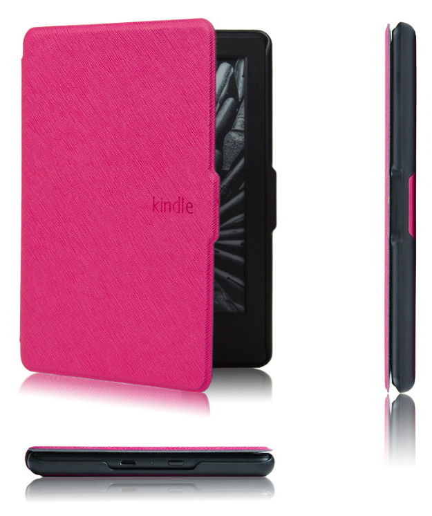 Кожаный чехол для Amazon Kindle 8 (розовый)