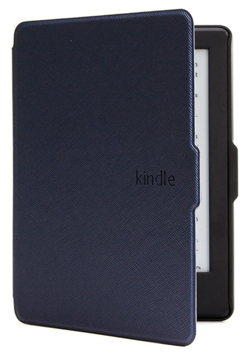 Кожаный чехол для Amazon Kindle 8 (темно-синий)