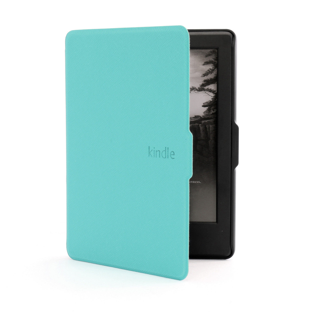 Кожаный чехол для Amazon Kindle 8 (бирюзовый)
