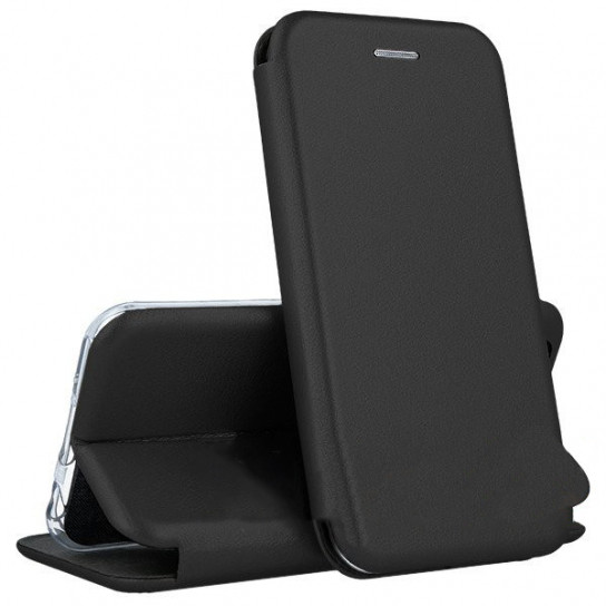 Кожаный книжка-чехол Open case для Huawei P SMART FIG-L23 2018 (черный)