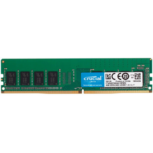 Оперативная память 4Gb DDR4 2666MHz Crucial CL19 PC4-21300 SRx8 UDIMM 288pin CT4G4DFS8266