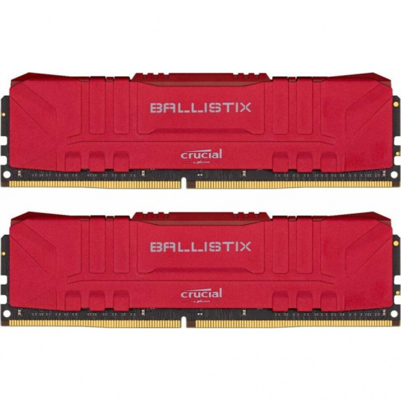 Оперативная память 16GB KIT (2x8Gb) DDR4 2666MHz Crucial Ballistix Desktop Gaming Memory Red BL2K8G26C16U4R