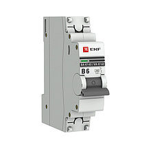 Автоматический выключатель 1P  6А (В) 4,5kA ВА 47-63 EKF PROxima