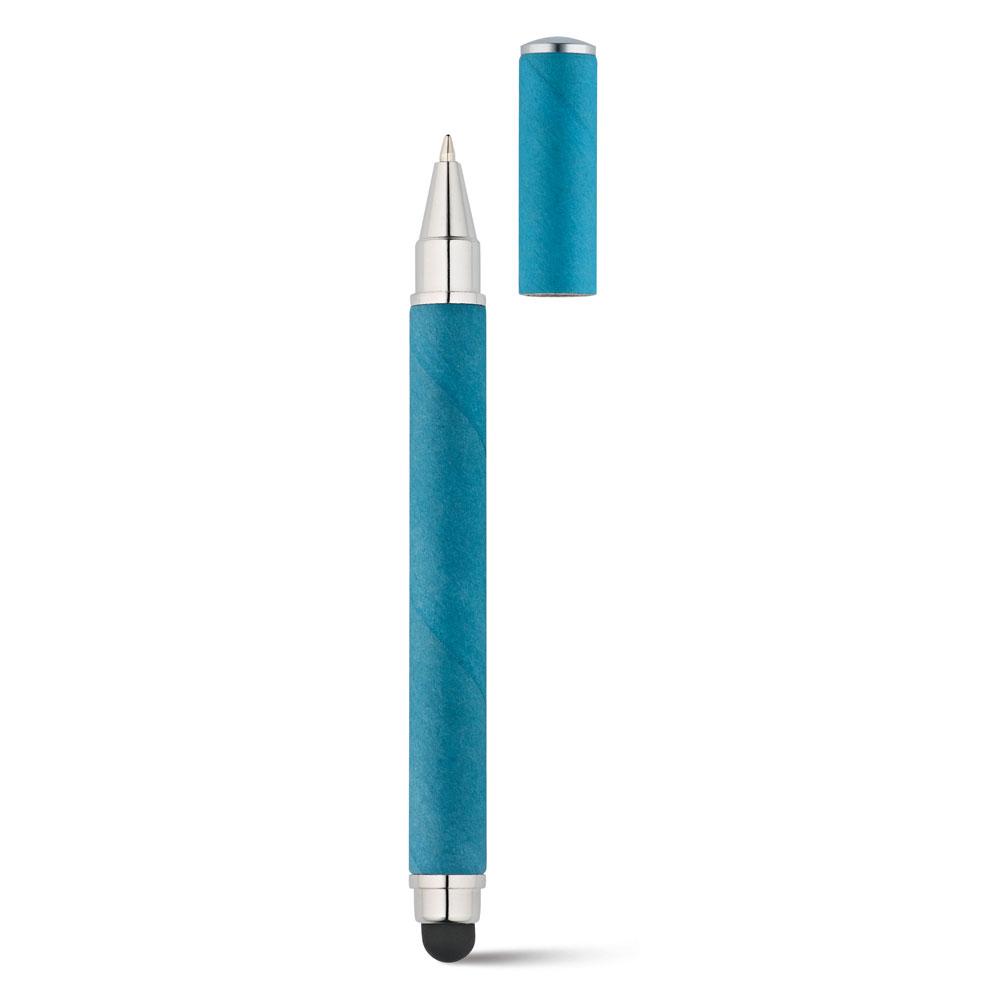 Шариковая ручка из крафт-бумаги и ABS, PAPYRUS Голубой - фото 1 - id-p75637777