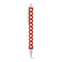 Шариковая ручка с резиновой отделкой, CIRCLE Красный