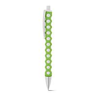 Шариковая ручка с резиновой отделкой, CIRCLE Зеленый